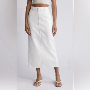 Madewell Denim Carpenter Maxi Skirt. NWOT